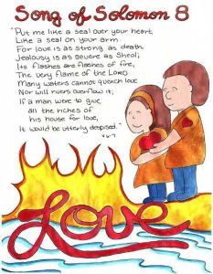 Doodle Through The Bible_ Song of Solomon 8 Faith Journal entry for Good Morning Girls (GMG) Bible Study, Free printable PDF Coloring page link at the website_ Also visit the new FACEBOOK page!